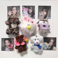 Kpop Idol ILLIT 1o Aniversário Boneca De Pelúcia Chaveiro Bolsa Chaveiros
