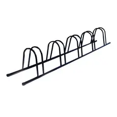 Suporte para Bicicleta de Chão 5 Vagas Bicicletário Preto Para Condominio