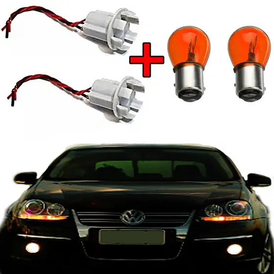 kit para fazer seta conjugada soquete universal + lâmpadas 2 polos