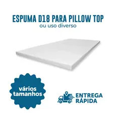 Espuma Densidade 18 Vários Tamanhos Diversos Tipos de Uso 4cm de Espessura