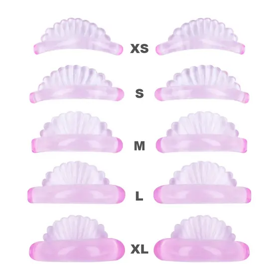 FUNMIX 5 Pares 5 Tamanhos Almofadas De Silicone Para Pestanas Perm Permissão De Cílios 3D Ferramentas Aplicadoras De Acessórios De Extensão