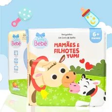 Livro Infantil De Banho Para Bebês Amiguinhos Da Fazenda Mamães e Filhotes Livro Para Banho Piscina