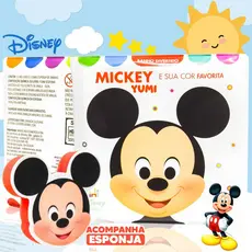 Livro de Banho Disney Baby Mickey | Sensorial com Esponja Macia | Leitura Infantil Para Bebês