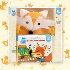 Livrinho Fantoche De Banho Animais Raposa Sofia | Livro Infantil Educativo Sensorial Para Bebês