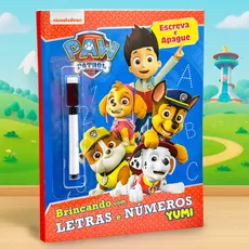 Livro Infantil Patrulha Canina – Alfabetização com Letras e Números Atividades Educativas
