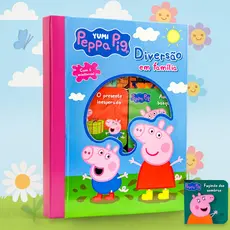 Livro Infantil Minha Biblioteca da Peppa Pig - Box 6 Livros Diversão em Família | Presente Educativo