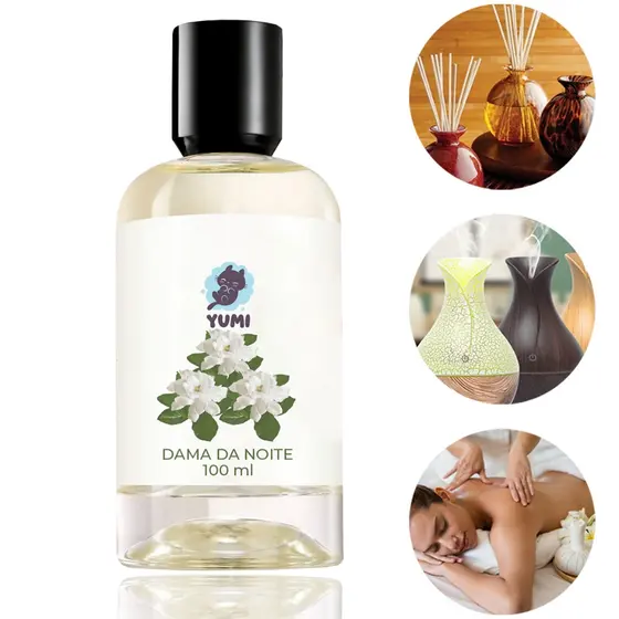 Essência Concentrada 100ml Dama Da Noite  Aromatizador Umidificador Elétrico Hidrossolúvel Forte