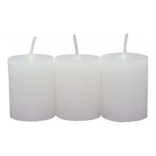 Kit 3 Velas Aromáticas Perfumadas Com Aroma De Uva - Branca