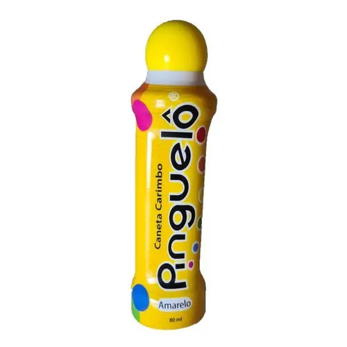 Marcador De Bingo Caneta Carimbo Pinguelô 80ml Amarela