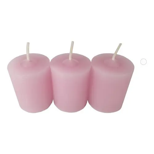 Kit 3 Velas Aromáticas Perfumadas Com Aroma De Rosa
