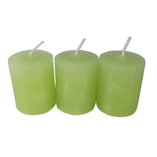 Kit 3 Velas Aromáticas Perfumadas Com Aroma De Capim-limão