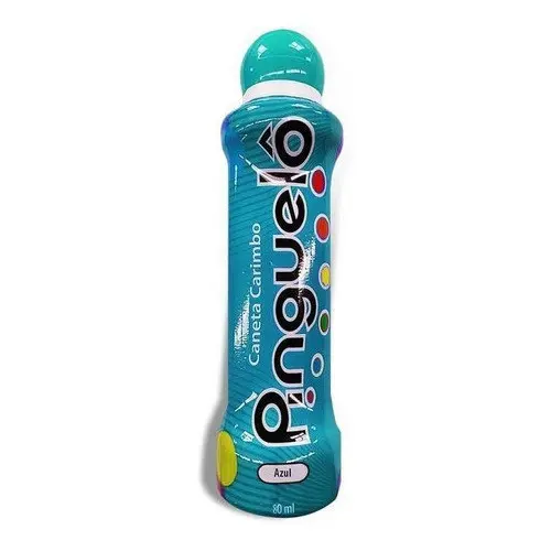 Caneta Carimbo Pinguelô 80ml Azul (marcador De Bingo)
