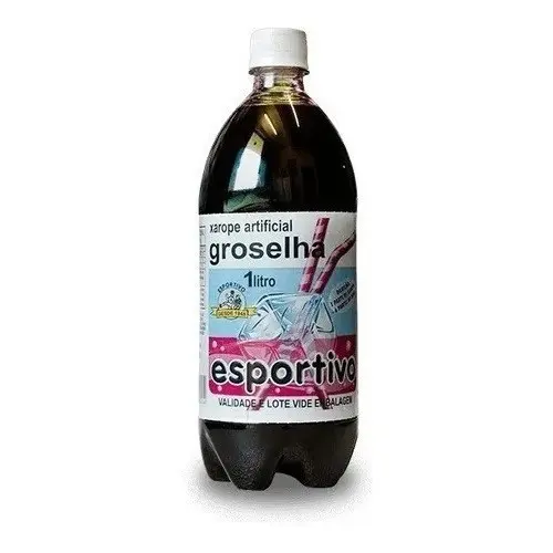 Groselha Esportivo 1 Litro - Bebida Xarope De Groselha