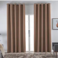 Cortina Blackout Tecido Sala Quarto Escritório Consultório Corta Luz Ilhós Cromado Várias Cores