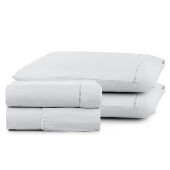 Jogo Lençol Roupa de Cama 400 Fios Micropercal Ponto Palito Super Macio Toque de Pêssego