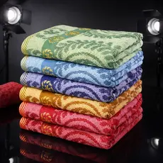Toalhas de Banho Estampada Grande 140cm x 70cm Felpuda Macia Alta Qualidade Bordada Sortida