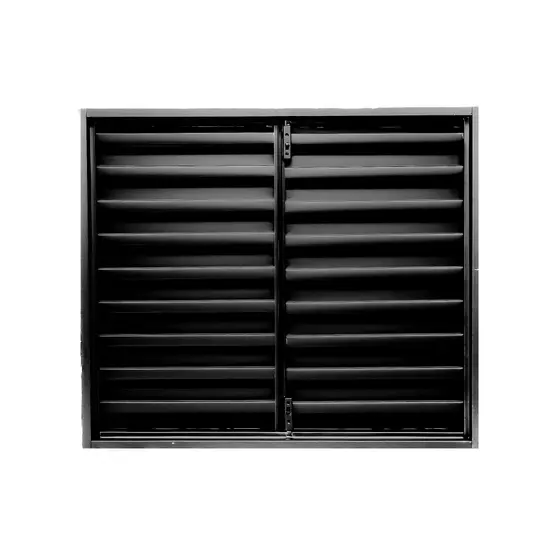 Porta Abrigo Gás Alçapão Folha Dupla Portinhola 70x80x6 Cm Com Trava Ventilado Seguro Preto e Branco