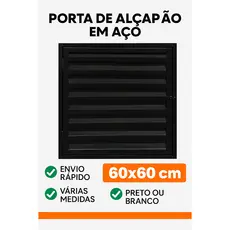 Porta Alçapão Para Teto 60x60 60x70 60x80cm Branco ou Preto | Moderna e Prática