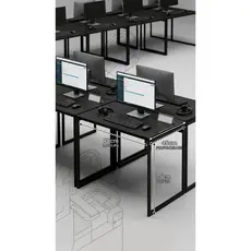 Escrivaninha Mesa P/Computador Industrial Ferro Preta Multiuso