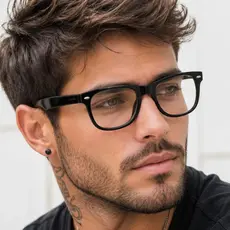 Armação De Óculos Masculino Feminino Quadrado Moda Tendencia Anos 2000 Acetato Resistente Barato