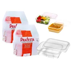 Kit 2 Potes Descartáveis 150ml Freezer Microondas Marmita - 40 Und.