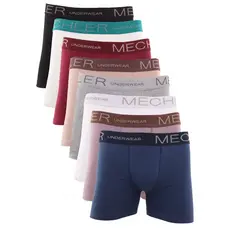 Kit 8 Cuecas Boxer Algodão Mechler Multicolorido