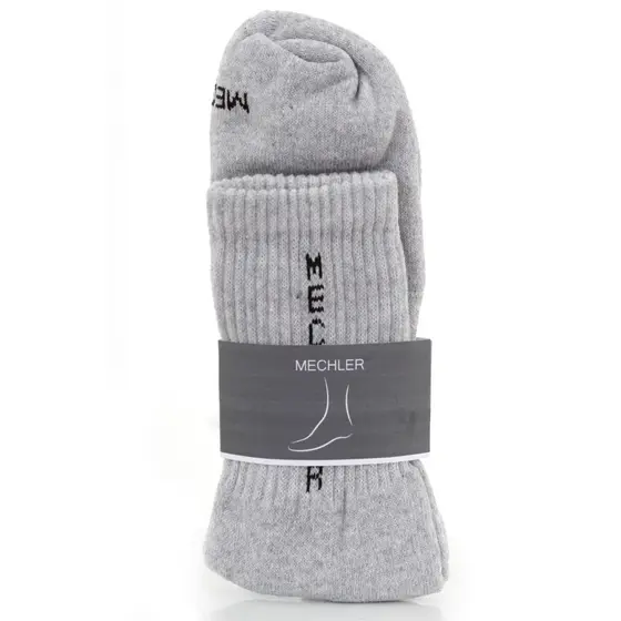 Kit 10 Pares Meias Têniis Masculino Algodão Confortável Mechler Homem Casual Dia a dia Par de Meia Cano Alto