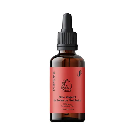 Óleo Vegetal de Folha de Goiabeira Natural 100% Puro 30ml Dermopac