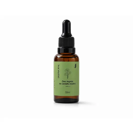 Óleo Vegetal de Centella Asiática 100% Puro Natural Facial Corporal Cabelo Capilar Centela Centelha Asiatica Dermopac