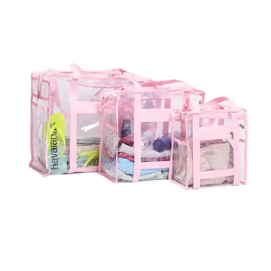 Kit 3 Bolsas de Piscina e Praia Yupii – Tamanhos P, M e G,