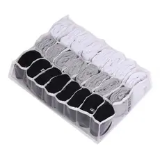 Organizador Colmeia 24 nichos para Roupas Íntimas Calcinhas Meias Reforçada cor Branco