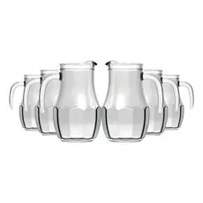 CONJUNTO 6 JARRA DE SUCO DE VIDRO TANGO 750ML AGUA NADIR