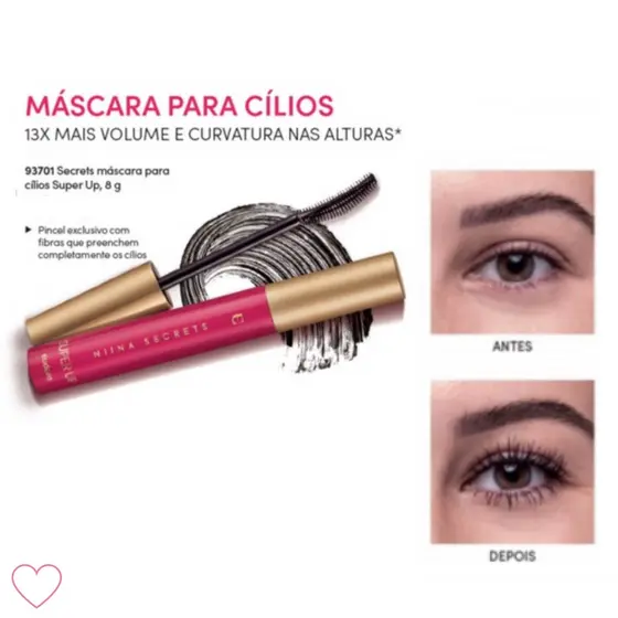 Máscara Para Cílios Niina Secrets Super Up 8g