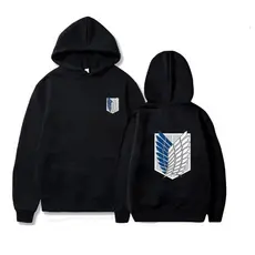 Moletom Casaco Blusa De Frio Attack On Titan Shingeki No Kyojin Anime Desenho.