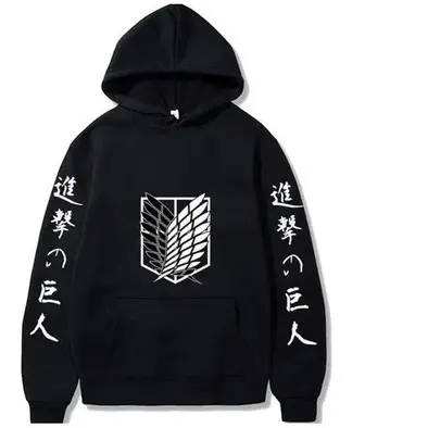 Moletom Casaco Anime Attack On Titan Shingeki No Kyojin Mangá  Blusa de Frio