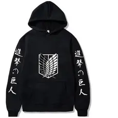 Moletom Casaco Anime Attack On Titan Shingeki No Kyojin Mangá  Blusa de Frio