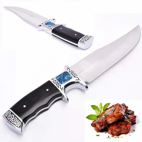 Faca Para Churrasco Artesanal  Com Bainha RUBI