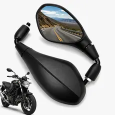 Par de Retrovisor Bmw F800 Haste Curta Rebaixada 90° Convexa Honda