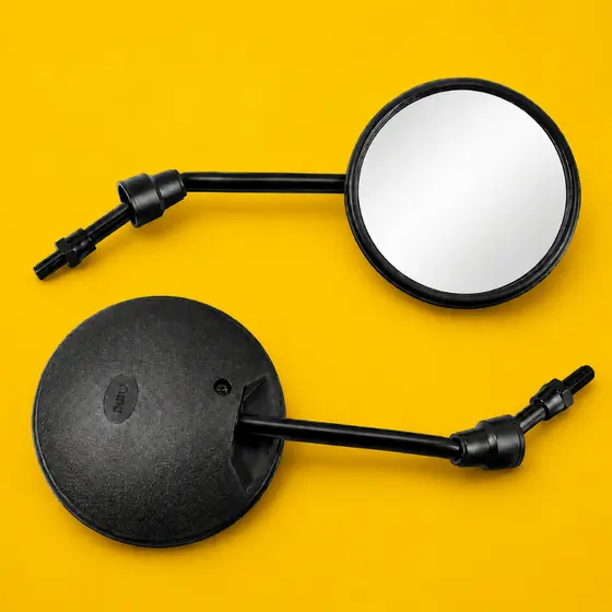 Par Retrovisor 8mm Universal Moto Bike Elétrica Scooter Lente Premium