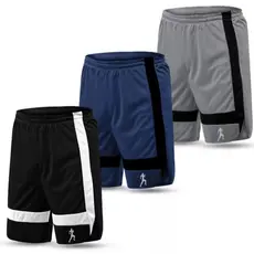 Kit 3 Bermudas Shorts Masculina Academia Esportiva Treino Dupla