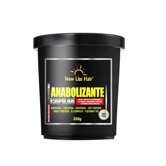 1 Anabolizante Capilar 250g Crescimento Rápido New Liss Hair