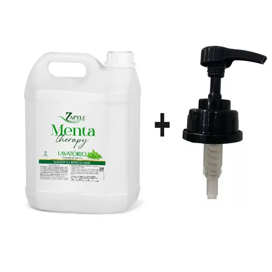 shampoo menta Detox mentolado lavatório masculino 5l + valvulas pump
