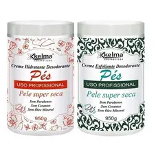 Kit Creme Para Os Pés Kelma (esfoliante + Hidratante) 950g