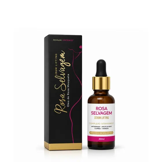 Kit Óleo Corporal 100ml + Sérum Lifting 30ml - Rosa Selvagem