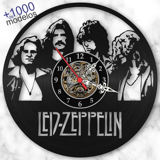 Relógio Parede Led Zeppelin Bandas Rock Musica Vinil Lp