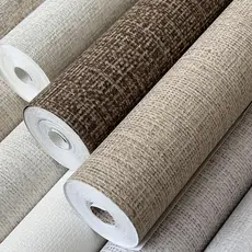 Papel de Parede Linho Alto Relevo - Rolo 10 metros x 53cm - Vinílico Alto Padrão - Cola Inclusa