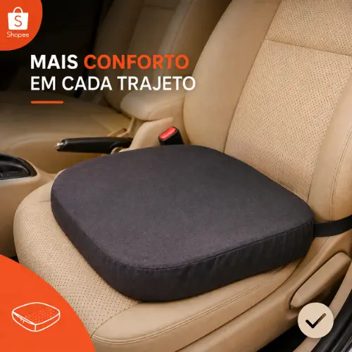 Almofada de Assento Espuma D28 Para Banco de Carro e Cadeira de Escritório Confortável