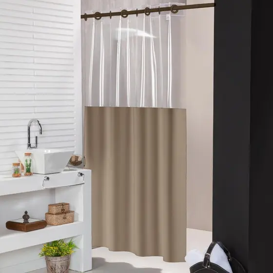 Cortina Para Box Banheiro 100% PVC Impermeavel Varias Cores