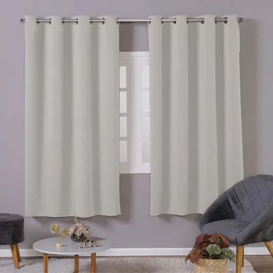 Cortina Sala Blecaute De Tecido Blackout Grosso 2,00x1,40