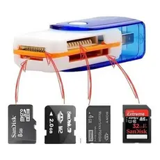 Leitor Usb Adaptador De Cartão De Memória Micro Sd Até 64gb